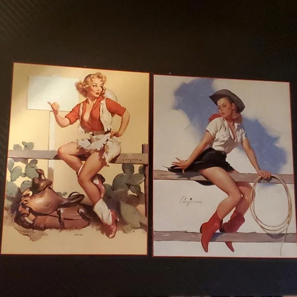 Vintage Cowgirl pin-up pictures by Elvgren - Picture 2 of 5